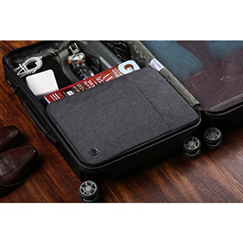 CAISON 11.6″ Wasserdicht Laptop Notebook-Hülle Klassische Tasche Pouch schützende Haut für Microsoft 12.3″ Surface Pro 4 / 12″ Surface Pro 3 / Apple 11 inch MacBook Air (Dunkel Grau) - 7