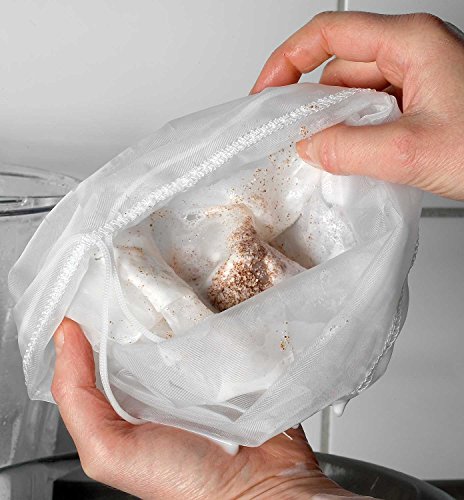 Nussmilchbeutel / Passiertuch zur Herstellung veganer Milchalternativen und vielen weiteren Anwendungsmöglichkeiten aus 100% Nylon - 4