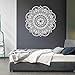 Produktbild Ouneed® Wandaufkleber Wandtattoo Wandsticker , Mandala Blume Indische Schlafzimmer Wohnzimmer Wandaufkleber Aufkleber Kunst Mural Home (Weiß)