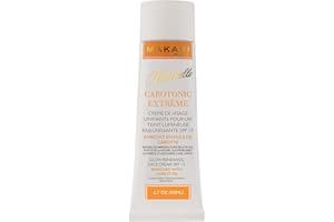 Makari Naturalle Carotonic Extrême Crème Éclaircissante (1.7 oz.). Crème hydratante, éclaircissante à base d’huile de Carotte et d’écran solaire SPF15 – Soins éclaircissants anti-âge, anti-taches