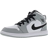 Air Jordan 1 Mid Light Smoke Grey Junior 554725-092 : Amazon.fr: Chaussures  et Sacs