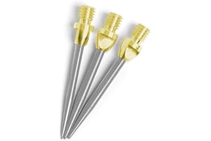 THOR-DARTS ®™ 12 Pointes interchangeables (MS2gosi) (Gold-Silber 2BA Wechsel-Spitzen 12 Stück = 4 Set) Converter, Conversion Points, Steeltip