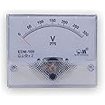 Om Meters EDM-100 Rectangular Moving Coil Analog Panel Meter 0-300V DC Voltmeter (100mm*80mm) Flush type