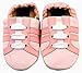 MiniFeet Soft Leather Baby Shoes, Pink Trainer 12-18 Months