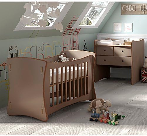 Mathy by Bols BABIES ADJUSTABLE HEIGHT ROCKER COT in David Design