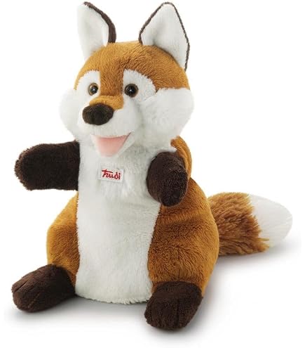 Wolfspuppe Trudi 29230 Poupée Loup En Peluche – 16 Cm – Lavable – Cadeau Enfant, Marionnette