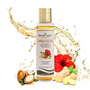 Naminaari Hibiscus Hair Oil Natural Hair-Growth Stimulator Natural Conditioner Control Hair Fall, Eliminate Dandruff, Helps to Give Long & Thick Hair 100ml