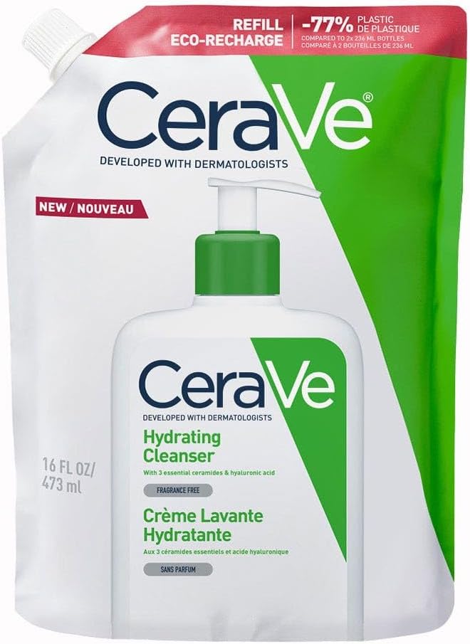 CeraVe Gel Limpiador Hidratante, Para Piel Normal a Seca, Limpia e Hidrata, Equilibrio de la Piel, Enriquecido Con Ceramidas