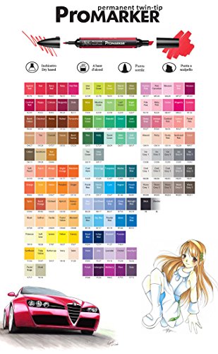 PROMARKER PANTONE PENNARELLI DOPPIA PUNTA WINSOR&NEWTON LETRASET PANTONI (V264 - ROYAL BLUE)