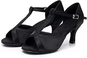 Rosefinch Zapatos de Baile Latino para Mujer Profesional Moderna Salsa Tango Bachata Práctica Zapatos de Baile de Salon