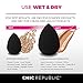 Beauty Makeup Sponge Blender - Blend Conceal Contour and Highlight - Flawless Makeup Application - Eco Friendly Latex Free and Hypoallergenic - Black