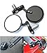 Black 7/8" Bar End Mirrors Round 3" For Triumph Bonneville America T100 SE