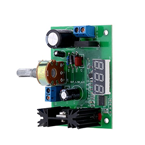 KKmoon LM317 AC / DC Einstellbarer Spannungsregler Reduzierring Spannungsversorgungsmodul mit LED Anzeige - 6
