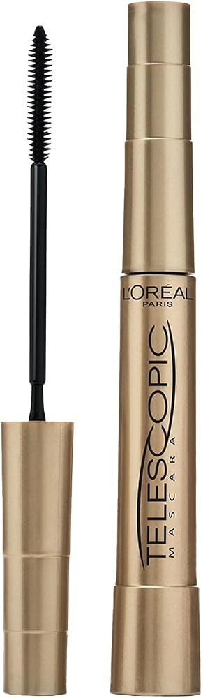 L'Oreal Paris Telescopic Maskara - Siyah | Yanlış kirpikler etkisi, yoğun uzama, hassas tanım, şok edici bakış, yanlış lash