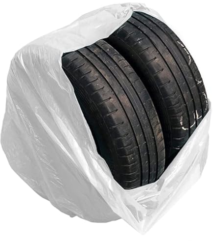 Set 4 Borse Per Pneumatici Auto Fino A 20 Pollici - Custodie Protettive Impermeabili, LDPE