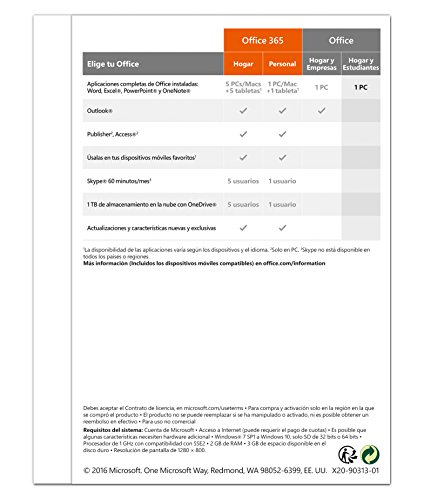 Microsoft - Office Hogar y Estudiantes 2016 - 1 licencia para PC reviews Microsoft - Office Hogar y Estudiantes 2016 - 1 licencia para PC