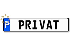 ‎AUTDER Parkpaltzschilder | Parkplatz Kennzeichen mit Beschriftung "PRIVAT"