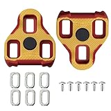 Exustar E-Arc11 Yellow Antislip Keo Cleats 7 Degree Float & Bolts - PAIR