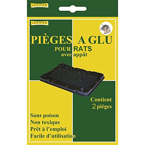 LUCIFER - Trampas para Ratas y Ratones, con cebos olfativos, x 2 trampas