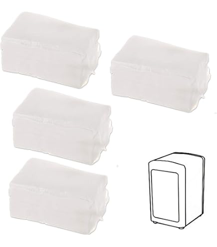 Lot De 1500 Serviettes En Cellulose Pliées 1/8 Blanc 12x8,5 Cm - Compatibles Distributeurs Cabanaz - Idéal Restauration