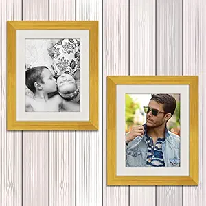 ArtzFolio Wall & Table Photo Frame D526 Golden 8x10inch;Set of 2 PCS with Mount