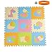 Dopobo 9pcs Soft Animals Baby Kid Toddler Thicken EVA Foam Play Floor Puzzle Crawling Mat (Light Color D)