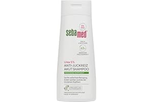 ‎SEBAMED Sebamed 5% Urea Anti-Juckreiz Shampoo 200 ml, bei trockener Kopfhaut, sanfte seifenfreie Reinigung, lindert spürbar Juckreiz der trockene Kopfhaut, spendet Feuchtigkeit, Shampoo für Damen und Herren