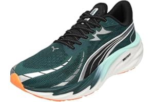 Puma Hommes Velocity Nitro 4 Chaussure De Running sans Stabilisateurs Chaussures De Running Green Terrain-Heat Fire - Vert