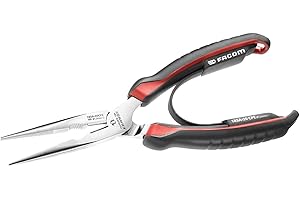 Facom 185A.20CPE 1/2 szczypce okrągłe, czerwone/czarne, 200 mm