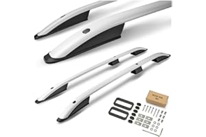 CHROMEMASTER | Barras Portaequipajes, Rieles de Techo Compatible con Porsche Cayenne 2002-2010; Se Utilizan para el Montaje de Portaequipajes de Techo, Cajas de Techo o Portabicicletas; Aluminio