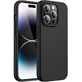 GGM GİYİM & AKSESUAR iPhone 14 Pro ile Uyumlu İ&ccedil;i Kadife Dışı Mat Yapıya Sahip Koruma Sağlayan Lansman Silikon Kılıf (Siyah)