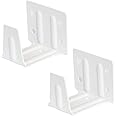 Cutelec Center Support Bracket 2 Pack White Color for 2" Low Profile Window Blinds Headrail Holder