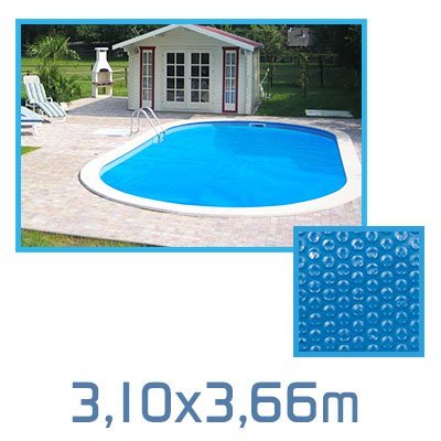 Intex Luftpolster-Abdeckplane Für Rechteckige Pools 4,40 X 2,10 M – Wärmespeichernd, Grau