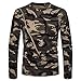Produktbild Binggong Herren Shirt,Herren Herbst-Shop T-Shirt Polo-Shirt für Fortgeschrittene Langarm T-Shirt mit Rundhalsausschnitt Camouflage Print Sport Muscle Shirt Top Basic Slim Regular Fit