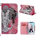 Produktbild NewTH iPhone XR Hüllen Cover Schmetterlinge lieben Blumen PU Ledercase Schutzhülle Scratch Etui Kartensteckplätze Magnetverschluss Ständer Flip Tasche für Apple iPhone XR