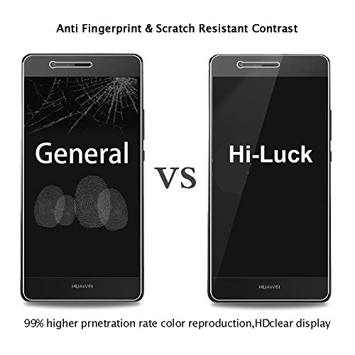 HUAWEI P9 Lite Panzerglas Schutzfolie, [2 Stück] Hi-Luck 0.33mm Premium Ultra-Klar Glasfolie Displayschutzfolie Schutzglas für HUAWEI P9 Lite (9H, Anti-Kratzer, Blasen-frei) - 4