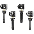 TANZEDMI 4Pcs Tyre Pressure Sensor Tpms Sensor，Tire Pressure Monitoring Sensors 1862980, 2036832, 2318530 for Compatible With Ecosport/Fiesta/Focus/B-/C-/KUGA