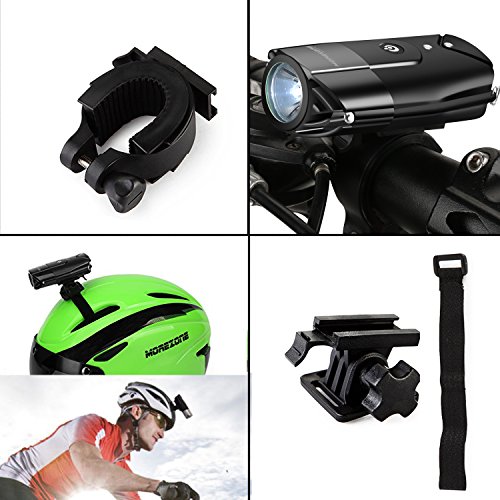 MOREZONE Fahrradlicht USB Wiederaufladbare LED Fahrradvorderlicht Fahradbeleuchtung Fahrradlampen 300 Lumen Super Hell für Sicheres Radfahren Spritzwassergeschützt - 4