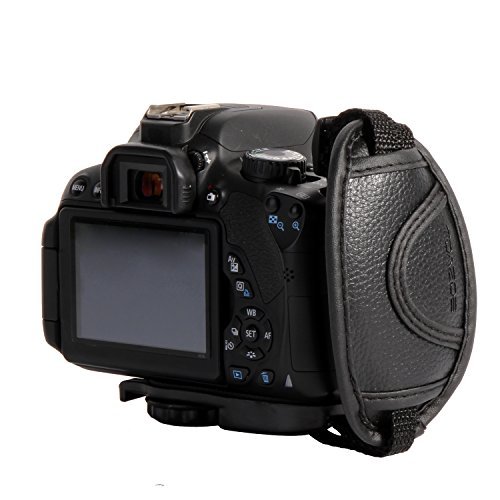 Dragonne en cuir Prost pour Canon EOS T5i T4i T3i 60D 70D 5D Nikon D7200 D7000 D600 D800 D90 D5200 D3100 Sony Olympus SLR DSLR 