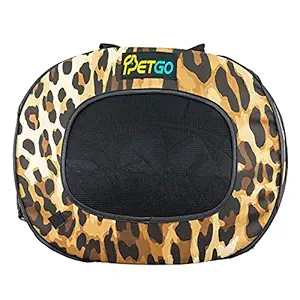 Emily Pets Leopard Pet Carrier Airline Approved Zebras with PetGo Case Print Dog Carriers for Small Dogs, Cat for Medium Cats Small Cats, Small Dog Carrier Airline Approved Dog Cat Pet Travel Carrier