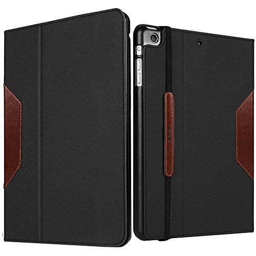 iPad Mini Hülle, ESR® Intelligent Bildserie Unternehmen Stil PU Ledertasche mit Auto aufwachen/Schlaf Funktion Schutzhülle für iPad Mini 1/2/3 (Braun) - 2