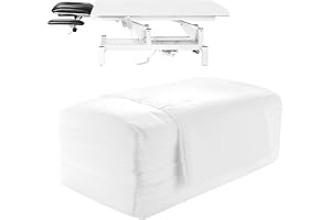 Oungy 200 stycken engångs lakan, massagebord lakan, fleecetyg spännlakan massagesäng, engångslakan för skönhetssalong, spa, sjukhussängar, massage, hotell, 80 x 180 cm