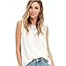 Produktbild Damen Weste!Sannysis Frauen Chiffon Spitze Ärmelloses Hemd Bluse Casual Tank Tops (L, Weiß)