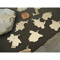 1 Landkarten Anhänger Ihrer Wahl in 925er Silber (aus Europa)