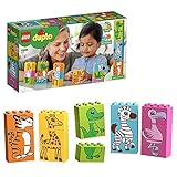 Hilf dem Kind dabei, grundlegende Baufertigkeiten und feinmotorische Fähigkeiten zu entwickeln, während es die Steine zusammensetzt und diese einfachen Puzzles für Kinder löst.