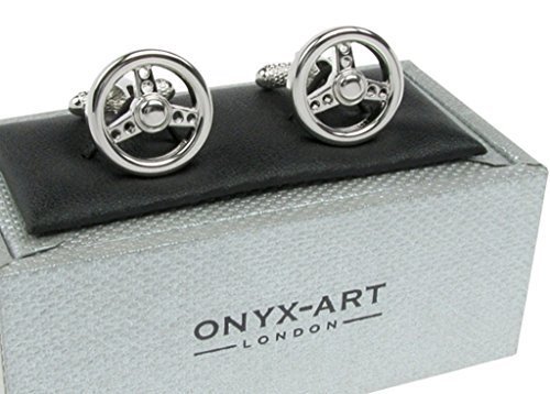 Onyx Art mancuerna par - volante en caja de regalo CK692