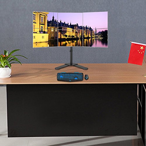 Suptek ml68126 Hex 6 Sechs Computer-Monitor Bildschirm freistehend Schreibtisch Ständer Halterung Setup Robuste, verstellbare bis zu 15,2 x 68,6 cm Displays neigbar schwenkbar Drehen - 2