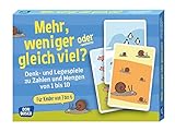 Image de Mehr, weniger oder gleich viel?: Denk- und Legespiele zu Zahlen und Mengen von 1 bis 10 (Denk- und L