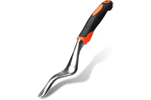 PEWCAY Estirpatore Erbacce da Giardino - Pratico Sarchiatrice Manuale per Rimuovere Erbacce e Radici - Attrezzo Estirpatore Professionale per Giardino, Prato, Orto - Robusto ed Ergonomico