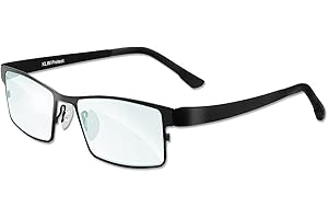 KLIM Protect Lunette Anti Lumiere Bleue - Nouveau - Protège vos Yeux de la Lumière Bleue - Haute Protection pour Écrans - Lunettes Gaming PC Mobile TV - Filtre Anti Fatigue Anti UV Anti Lumière Bleue